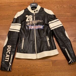 DUCATI - MOTO RACING JACKET - Black/White